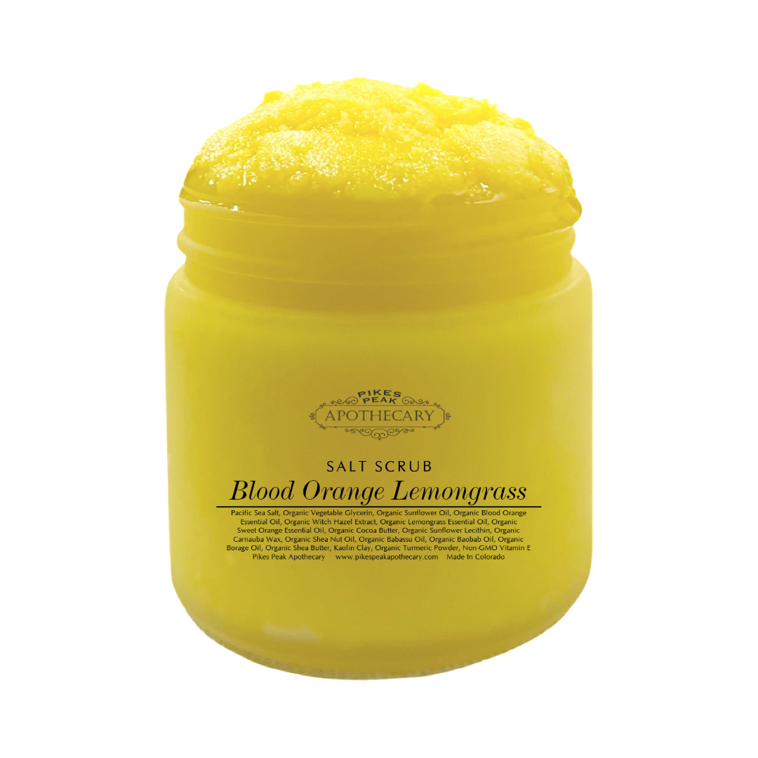 Blood Orange Lemongrass Salt Scrub