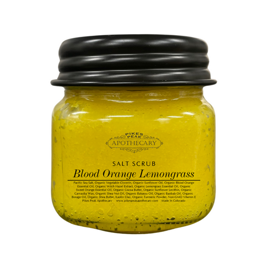 Blood Orange Lemongrass Salt Scrub